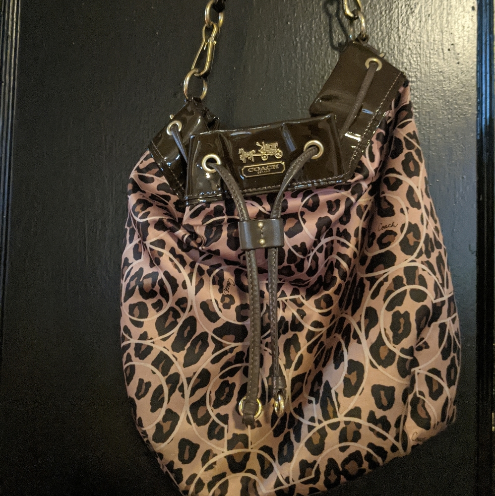 Coach cheetah Print Bag